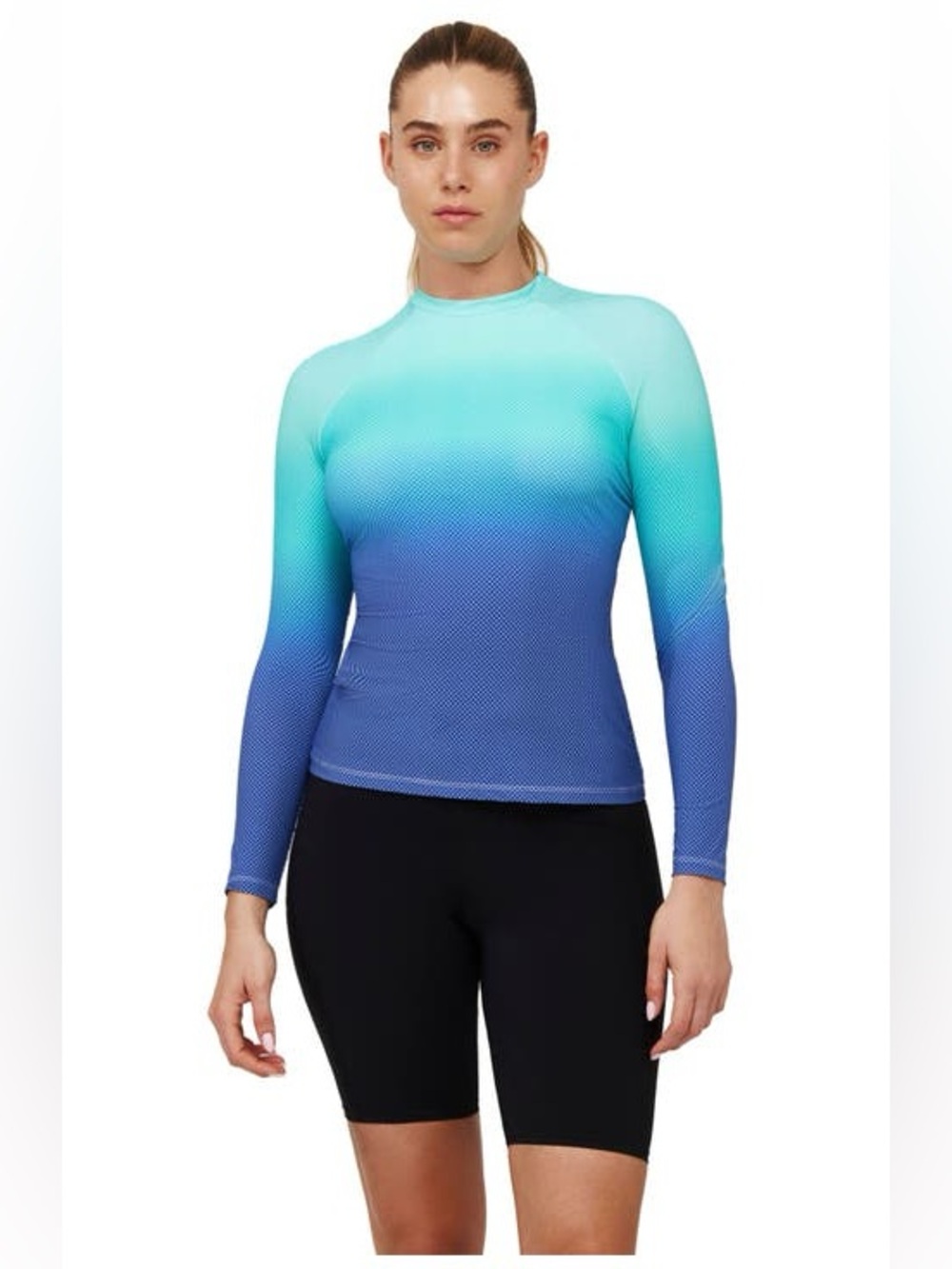 New $80 Nordstrom Free Sport By Gottex 
Nixi Long Sleeve Rash Guard Swim Top S